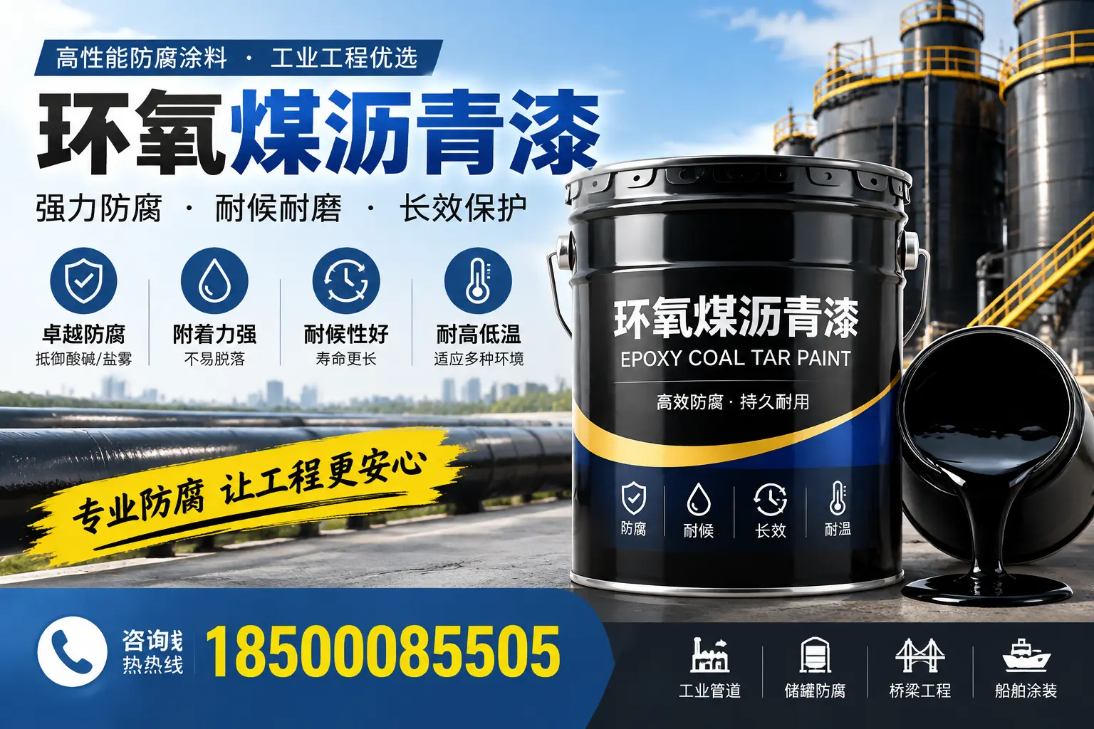 环氧煤沥青漆的施工方法与注意事项，确保在鞍山顺利完成